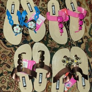Lot of new sandals